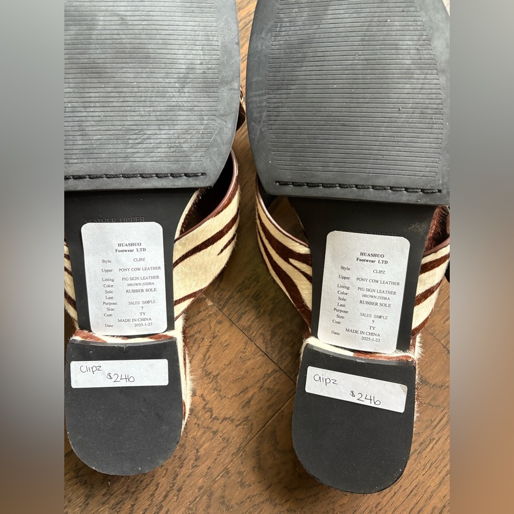 Zebra Sandals - Picture 2 of 3